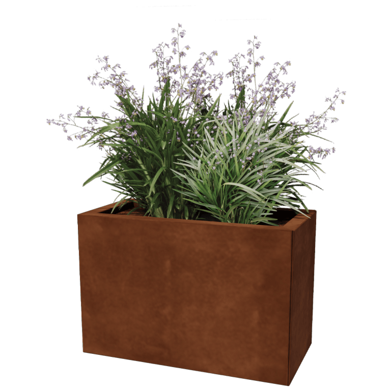 Corten steel planter - Rectangle - 30 x 60 cm