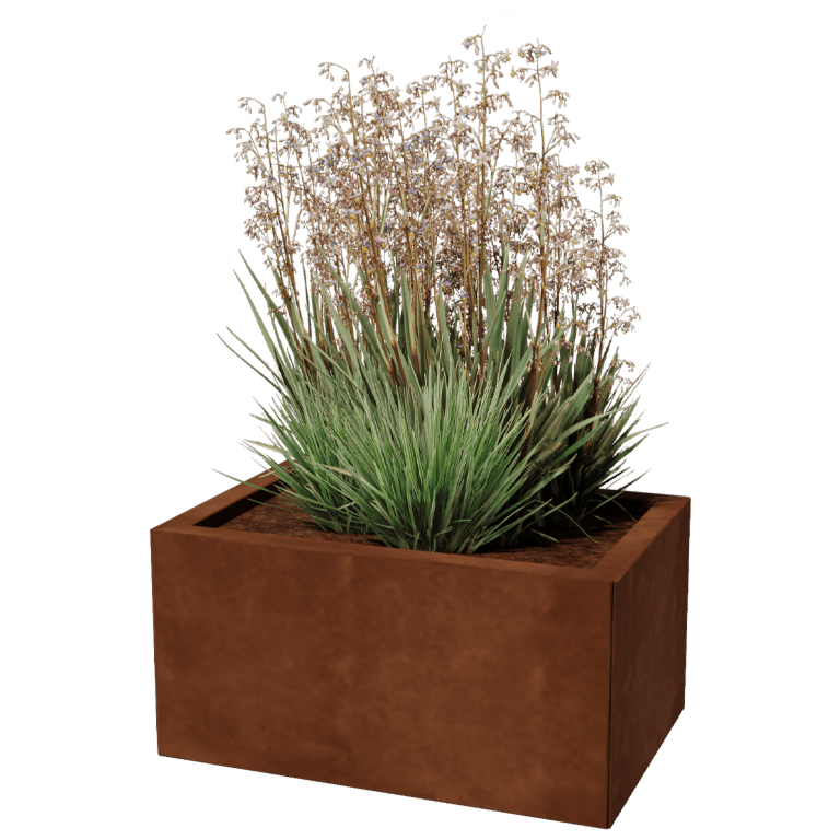 Corten steel planter - Rectangle - 40 x 60 cm