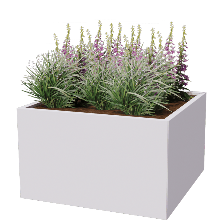 Steel planter - Square - 100 x 100 cm