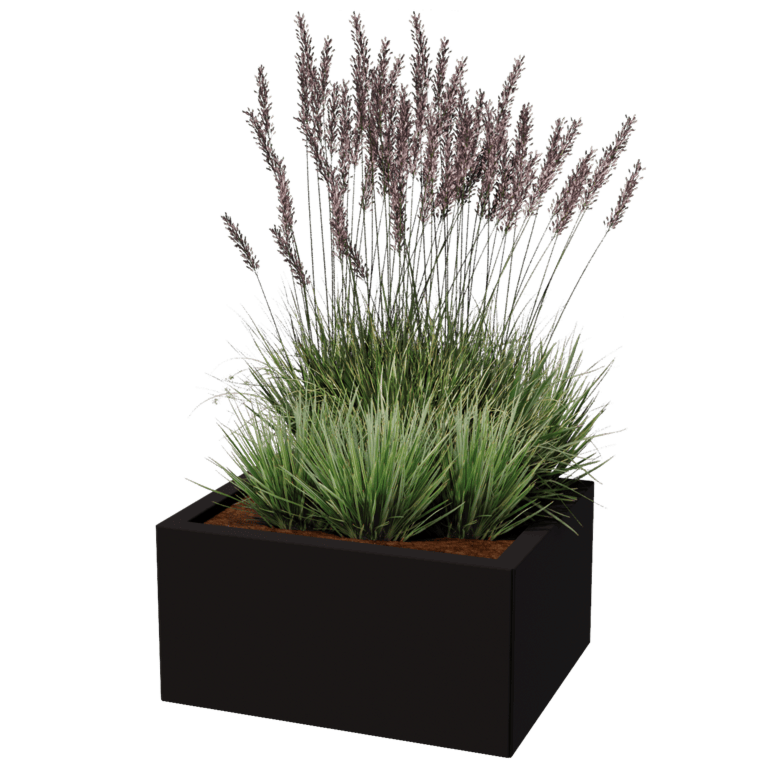 Steel planter - Rectangle - 50 x 60 cm