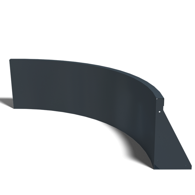 Steel retaining wall - Inner curve - 100 x 100 x 40 cm