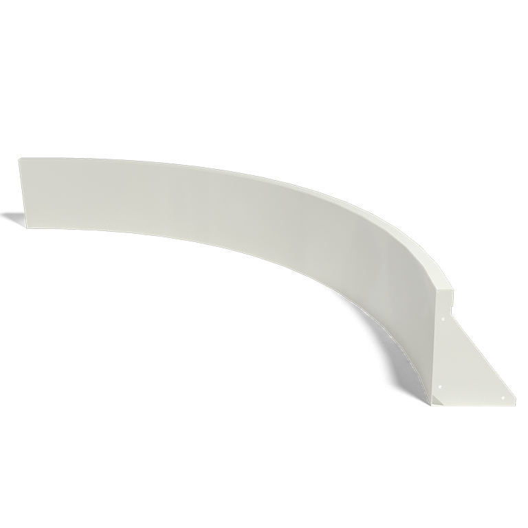 Steel retaining wall - Inner curve - 150 x 150 x 30 cm