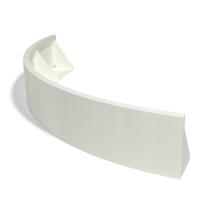 Steel retaining wall - Outer curve - 150 x 150 x 30 cm