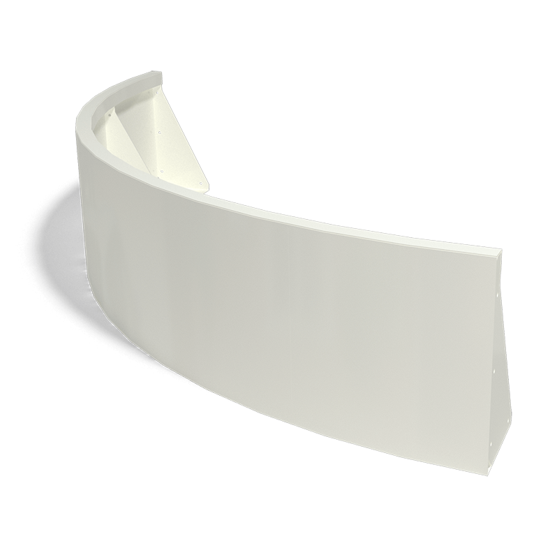 Steel retaining wall - Outer curve - 150 x 150 x 40 cm