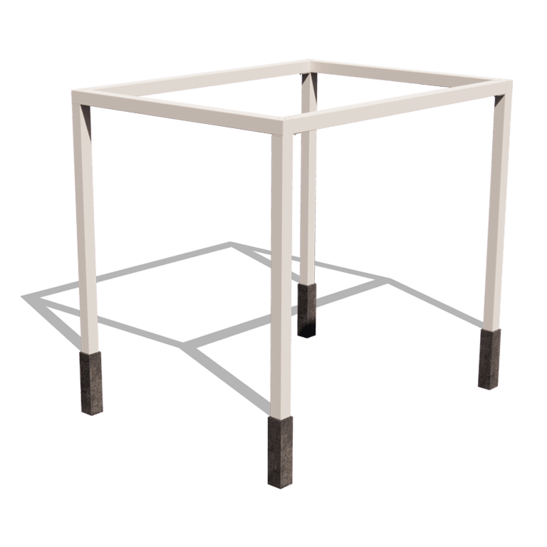 Steel pergola - Rectangle - 324 x 250 x 230 cm