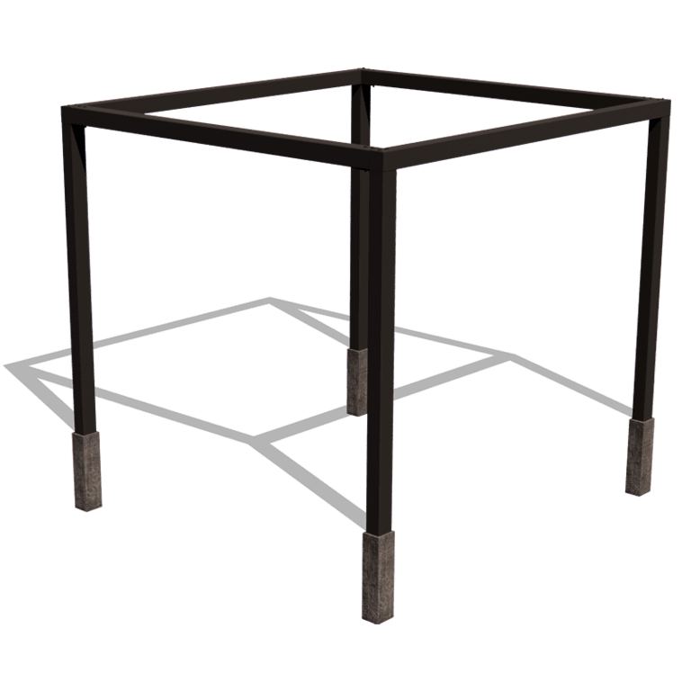 Steel pergola - Square - 324 x 300 x 230 cm