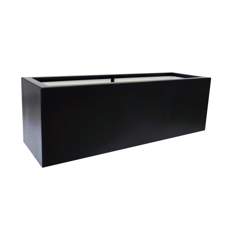 Fibreglass planter - Rectangle - 120 x 40 x 80 cm - With bottom
