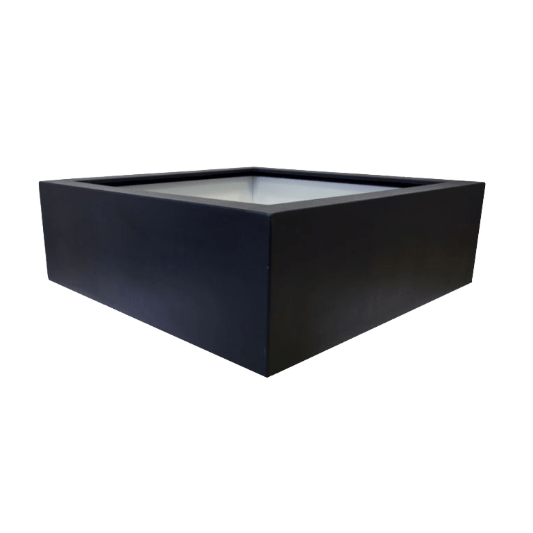 Fibreglass planter - Square - 120 x 120 x 40 cm - With bottom