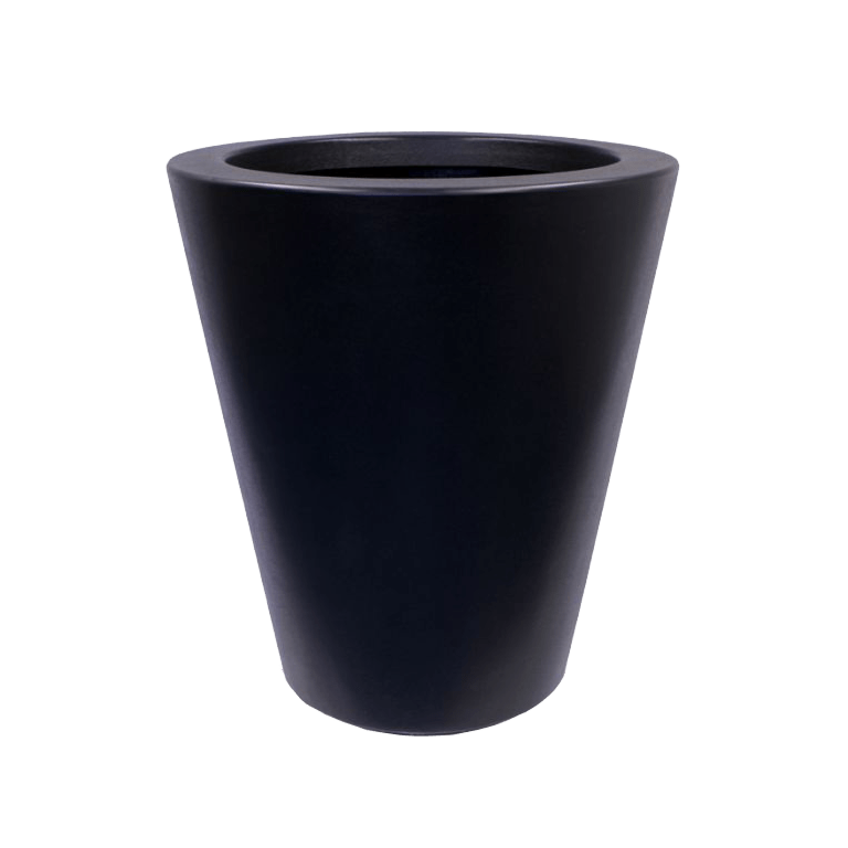 Fibreglass planter - Cone - Ø 89 x 100 cm - With bottom