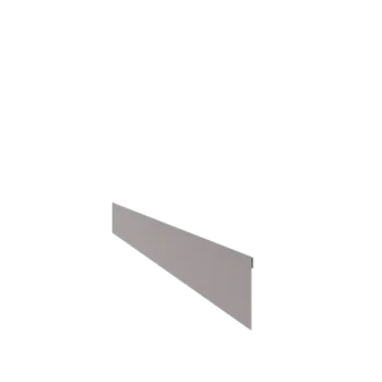 Galvanised steel lawn border edging - Flattened - Height 13 cm - 150 cm
