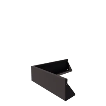 Steel retaining wall - Outer corner - 100 x 100 x 30 cm - RAL7016 matt (anthracite grey)