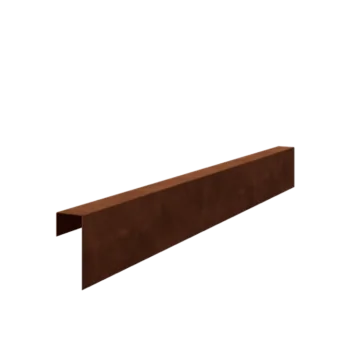 Corten steel edging U-profile - 15 x 6 x 5 cm - 150 cm