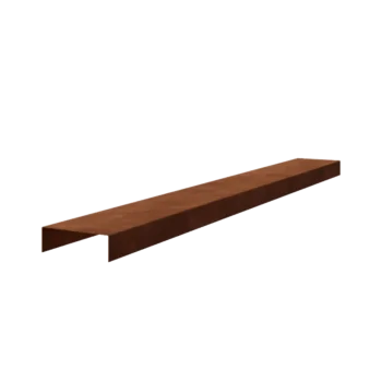 Corten steel edging U-profile - 5 x 15 x 5 cm - 150 cm