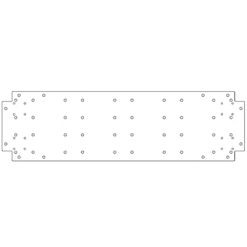 Galvanised bottom plate - 30 x 100 cm