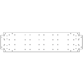 Galvanised bottom plate - 30 x 120 cm