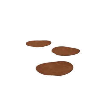 Corten steel stepping stone - Organic - 30 x 30 cm