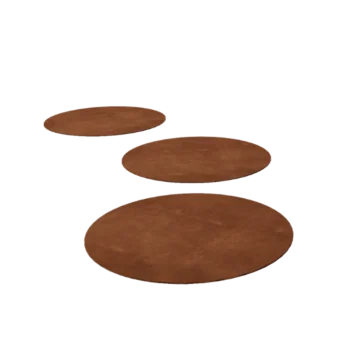 Corten steel stepping stone - Round - 50 cm