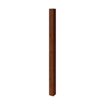 Corten steel garden post - 12 x 12 x 200 cm