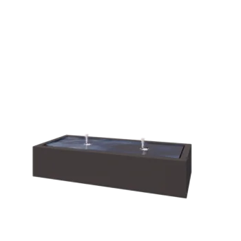 Aluminium Water table - Lyra - 200 x 80 x 40 cm - Other RAL colour - With LED lights