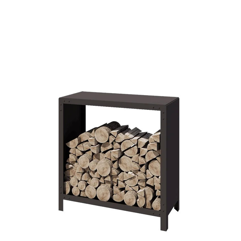 Steel log storage - Indiana - 100 x 40 x 100 cm - RAL7016 matt (anthracite grey)