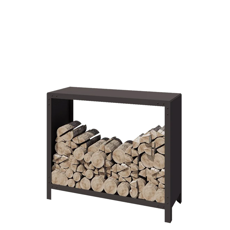 Steel log storage - Indiana - 120 x 40 x 100 cm - RAL7016 matt (anthracite grey)