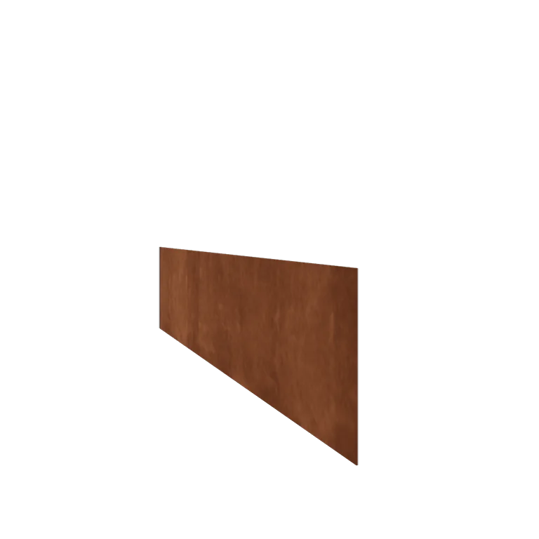 Corten steel lawn border edging - Straight - Height 25 cm - 150 cm