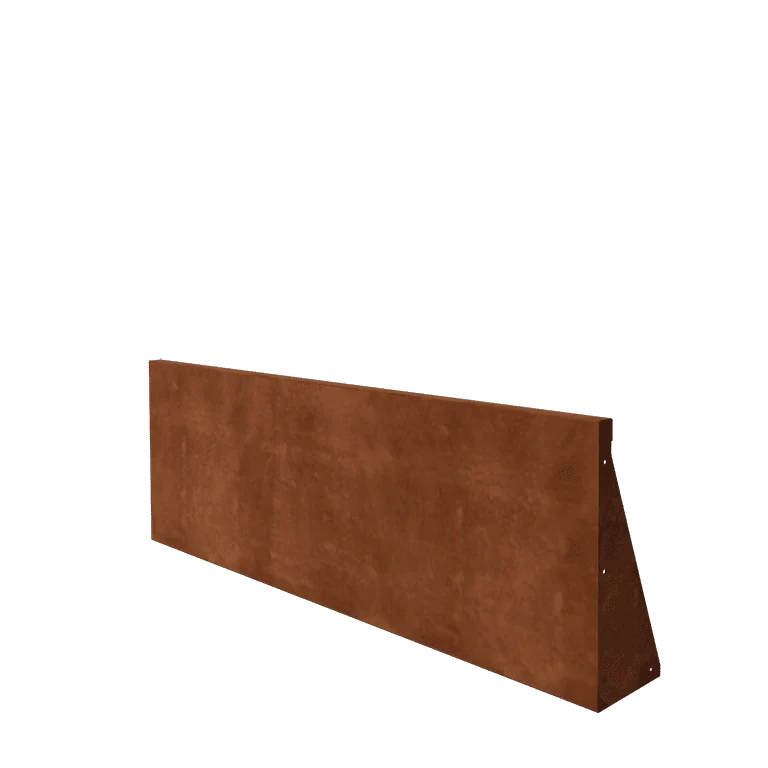 Corten steel retaining wall - Straight - 150 x 50 cm