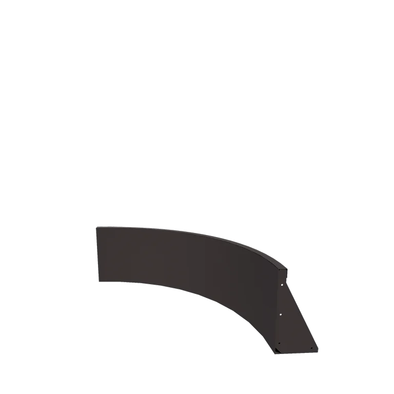 Steel retaining wall - Inner curve - 100 x 100 x 40 cm - Other RAL colour