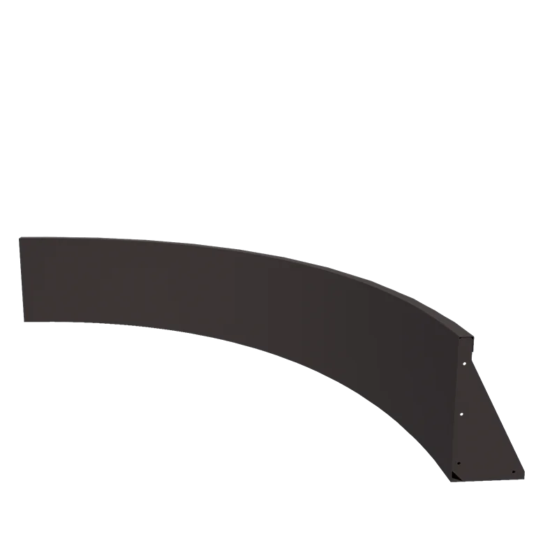 Steel retaining wall - Inner curve - 150 x 150 x 40 cm - Other RAL colour