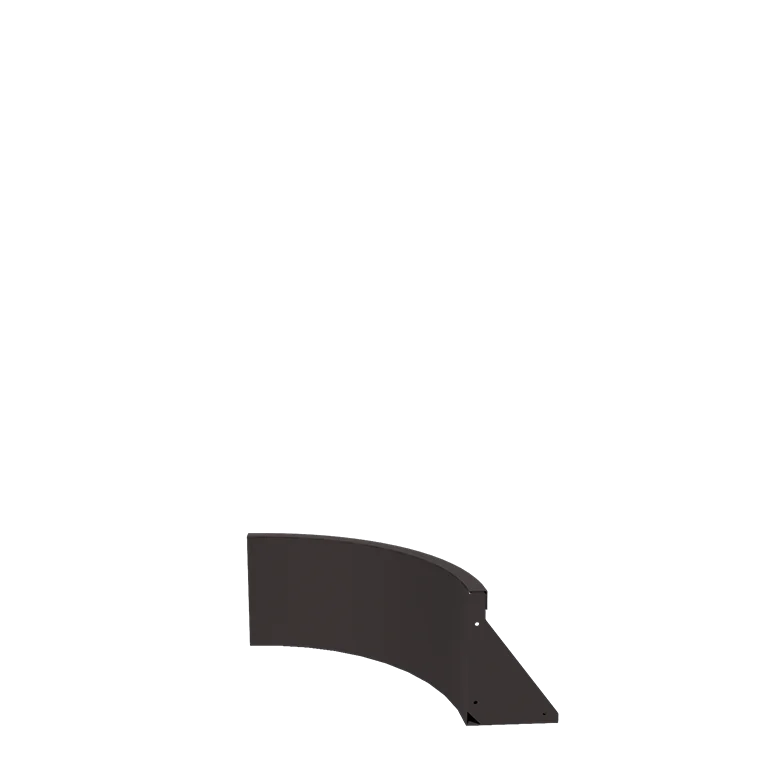 Steel retaining wall - Inner curve - 50 x 50 x 30 cm - RAL7016 matt (anthracite grey)