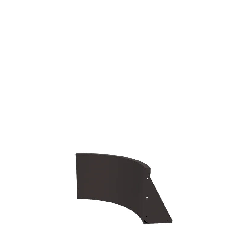 Steel retaining wall - Inner curve - 50 x 50 x 40 cm - RAL7016 matt (anthracite grey)