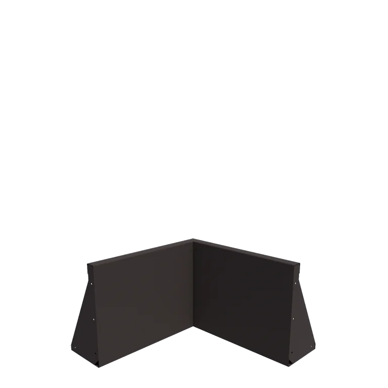 Steel retaining wall - Inner corner - 50 x 50 x 40 cm - Other RAL colour