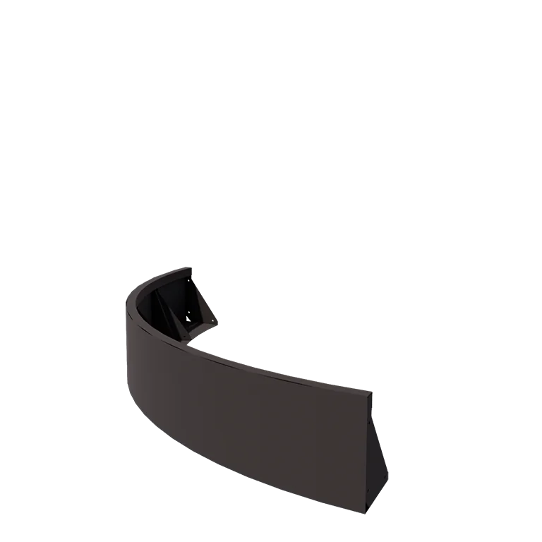 Steel retaining wall - Outer curve - 150 x 150 x 30 cm - Other RAL colour
