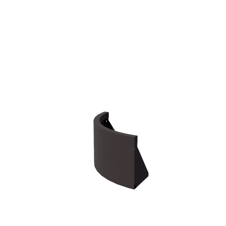 Steel retaining wall - Outer curve - 50 x 50 x 30 cm - Other RAL colour