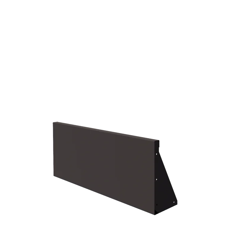 Steel retaining wall - Straight - 100 x 40 cm - RAL7016 matt (anthracite grey)