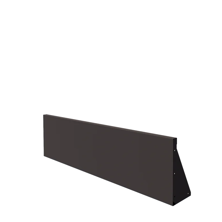 Steel retaining wall - Straight - 150 x 40 cm - Other RAL colour