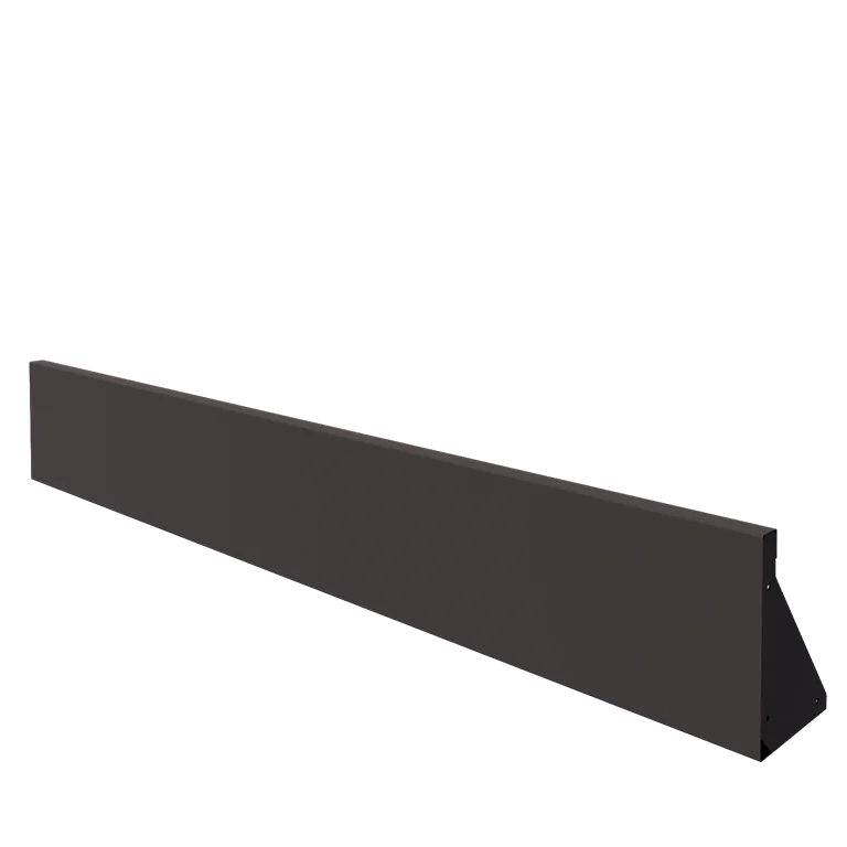 Steel retaining wall - Straight - 200 x 30 cm - RAL7016 matt (anthracite grey)
