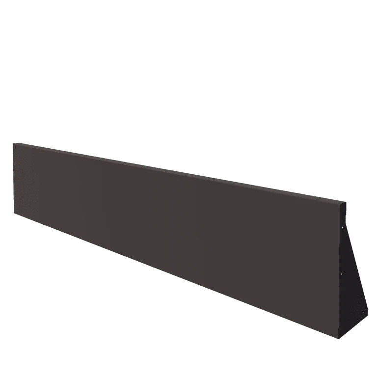 Steel retaining wall - Straight - 200 x 40 cm - Other RAL colour