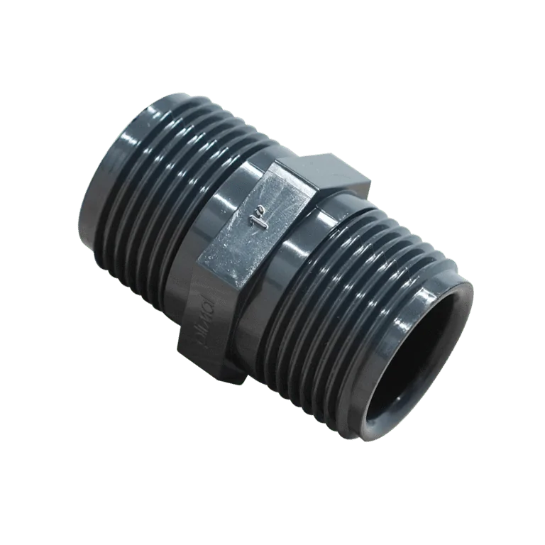 Druk PVC - Threaded nipple - 2x external thread 1"