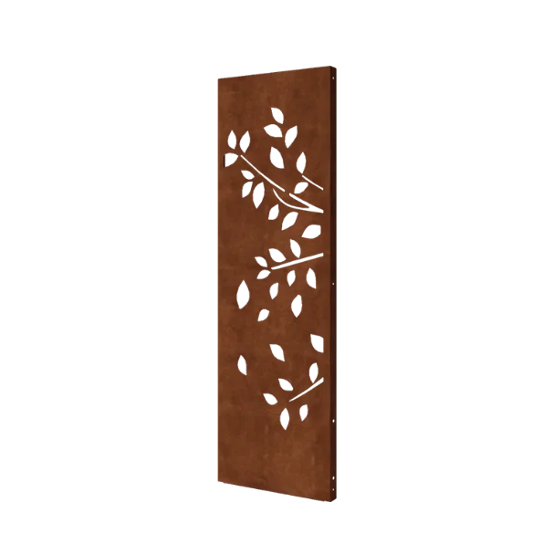Corten steel garden panel - Tree - Part 1 - 60 x 6 x 190 cm