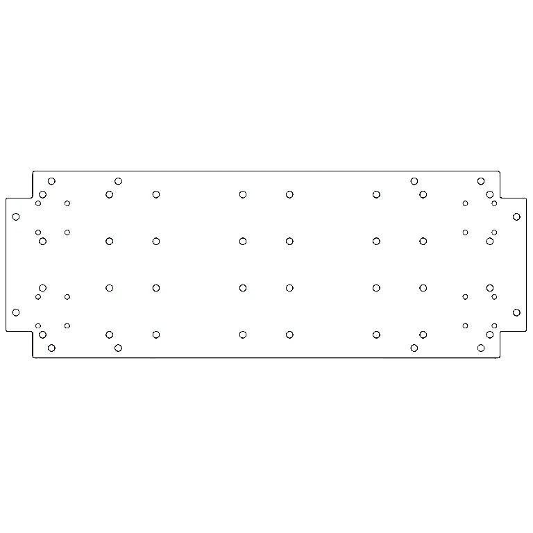 Galvanised bottom plate - 30 x 80 cm