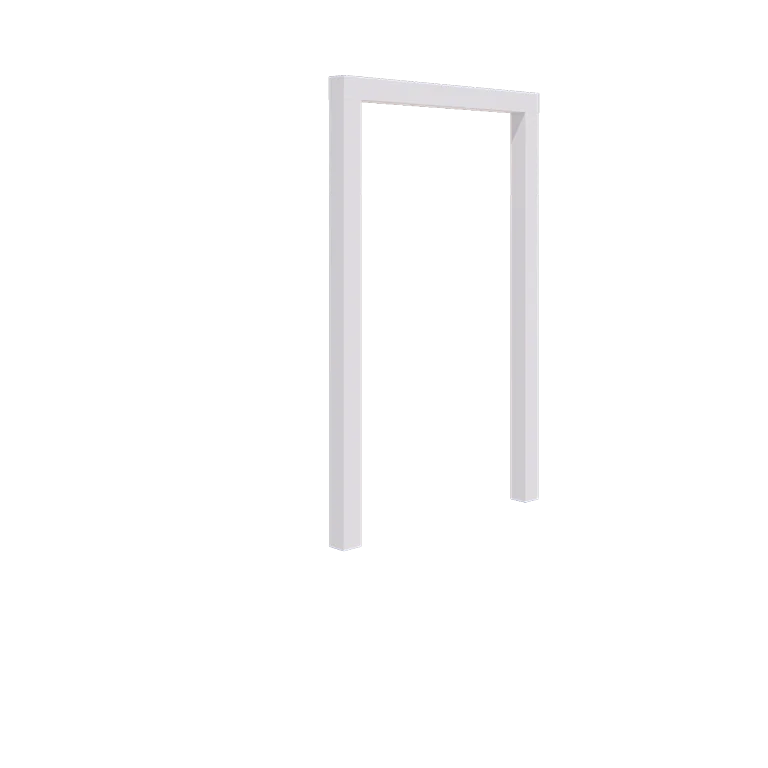 Steel pergola - Straight - 150 x 230 cm - RAL9005 matt (white) - Without concrete base