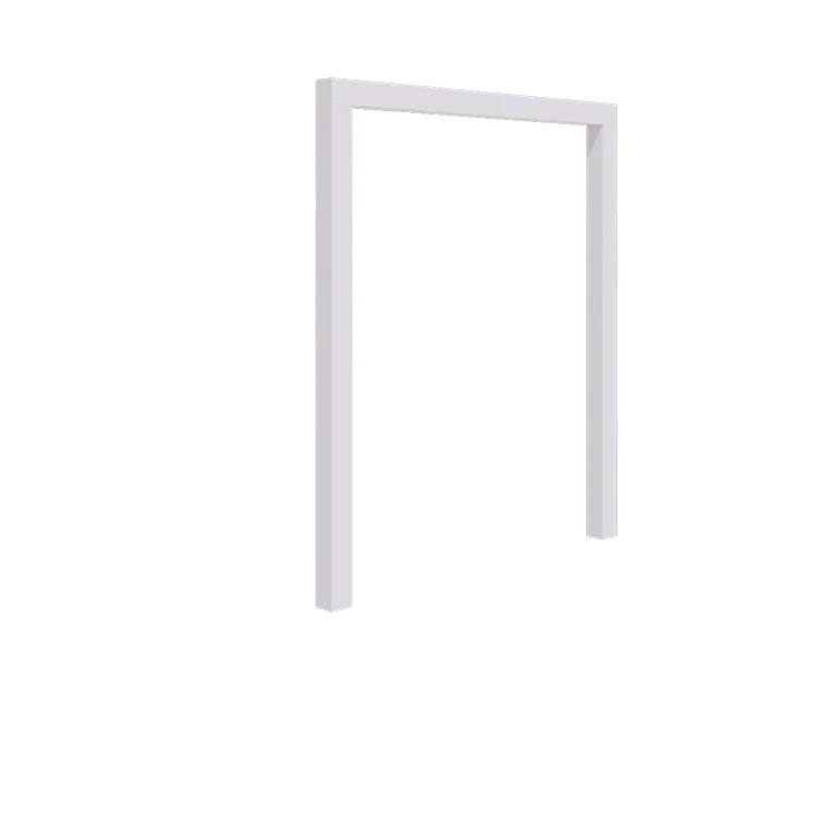 Steel pergola - Straight - 200 x 230 cm - RAL9005 matt (white) - Without concrete base
