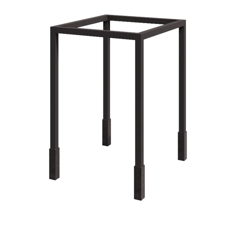 Steel pergola - Square - 224 x 200 x 230 cm - Other RAL colour - With concrete base