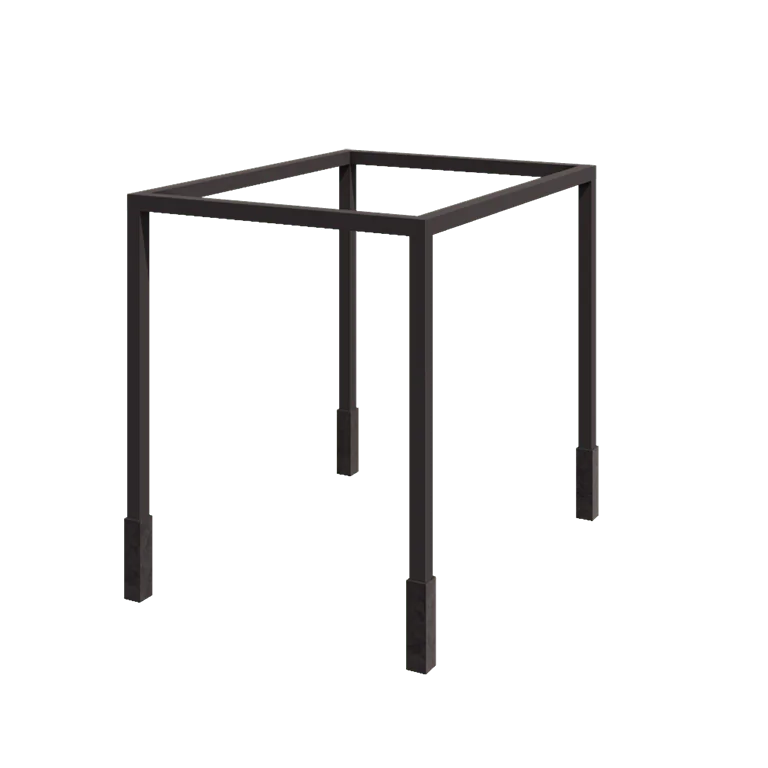 Steel pergola - Rectangle - 324 x 250 x 230 cm - RAL7016 matt (anthracite grey) - With concrete base