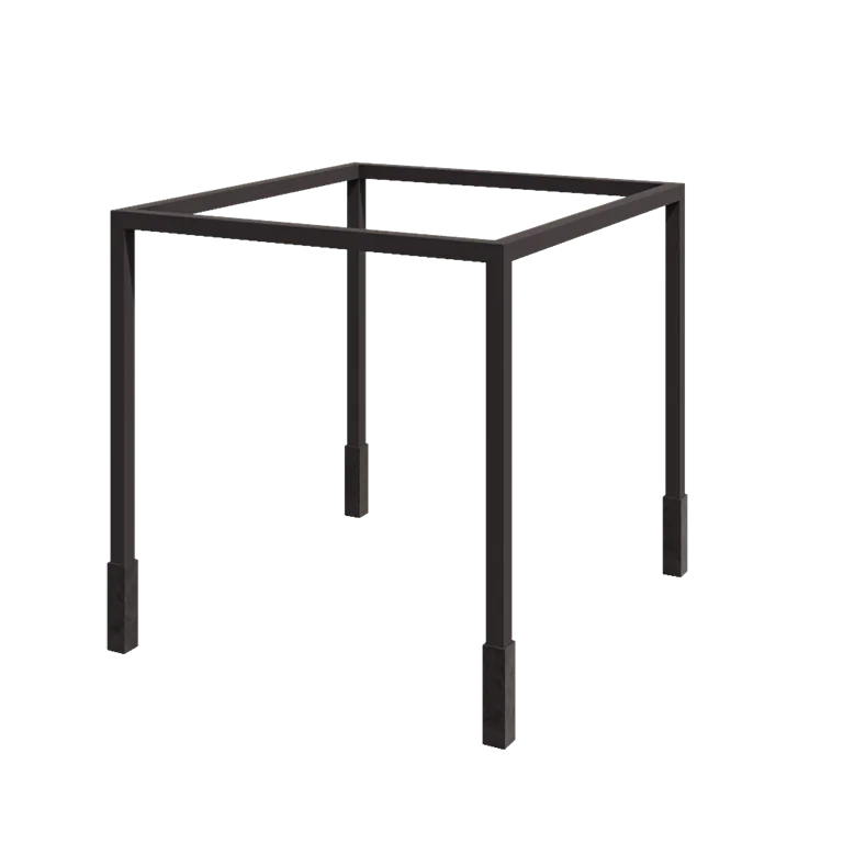 Steel pergola - Square - 324 x 300 x 230 cm - RAL7016 matt (anthracite grey) - With concrete base