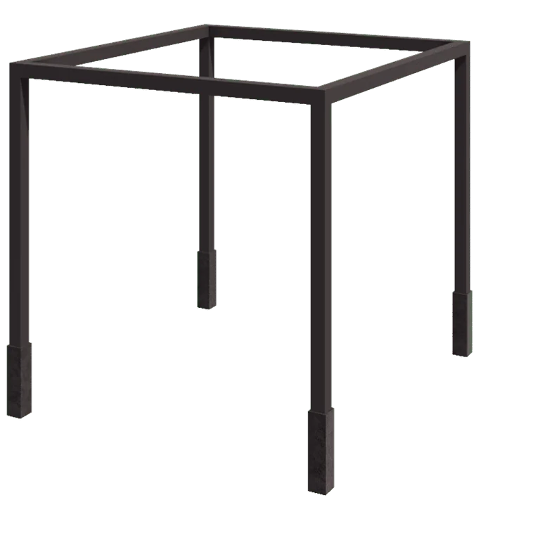 Steel pergola - Square - 324 x 250 x 230 cm - Other RAL colour - With concrete base
