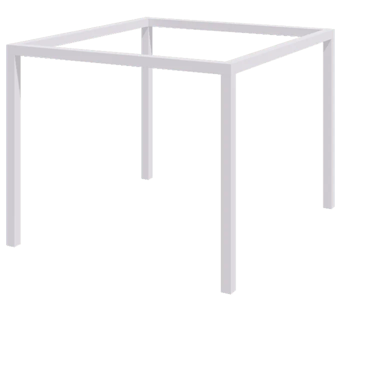 Steel pergola - Square - 324 x 300 x 230 cm - RAL9005 matt (white) - Without concrete base