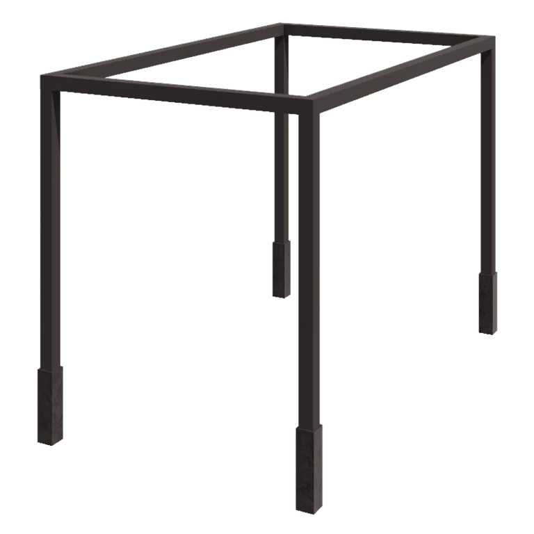 Steel pergola - Square - 424 x 250 x 230 cm - Other RAL colour - With concrete base