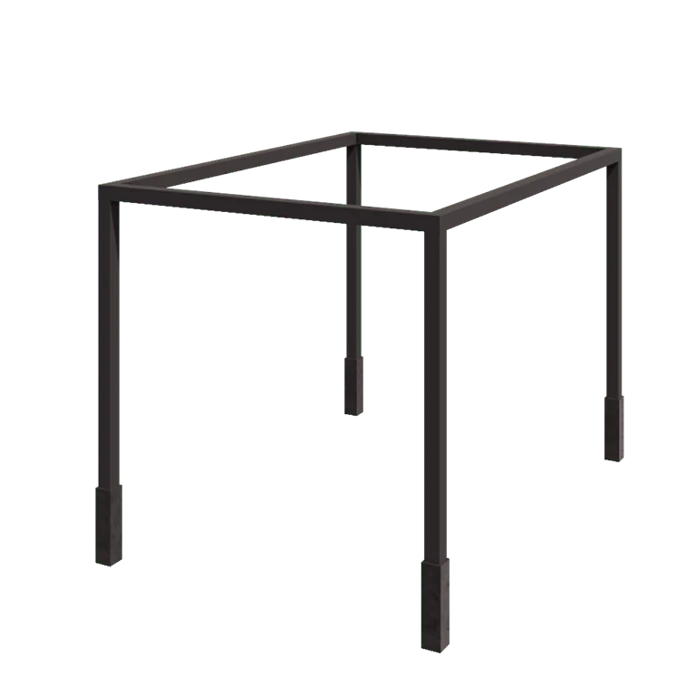 Steel pergola - Rectangle - 424 x 300 x 230 cm - RAL7016 matt (anthracite grey) - With concrete base